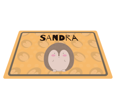 Set de table enfant hérisson adorable - TenStickers