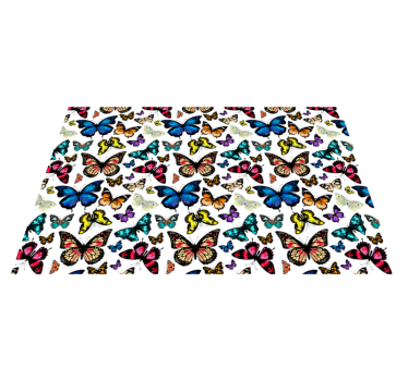 set de table avec papillon beaux et colorés - TenStickers