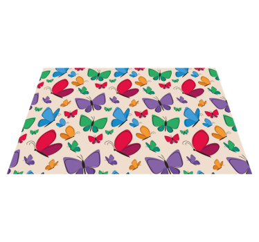 Set de table original arrangement de papillons colorés - TenStickers