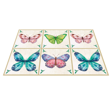 Set de table original composition de papillons vibrants - TenStickers