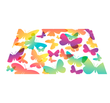 Set de table enfant motif de papillon vibrant - TenStickers