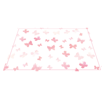 set de table avec Papillon rose - TenStickers