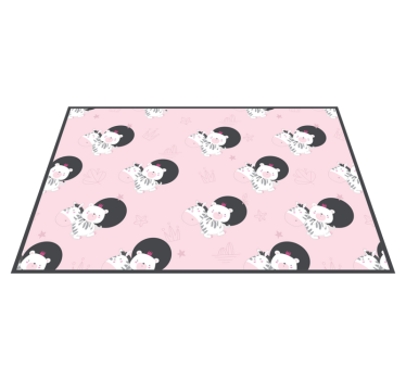 Set de table enfant illustrations de zèbre mignonnes - TenStickers