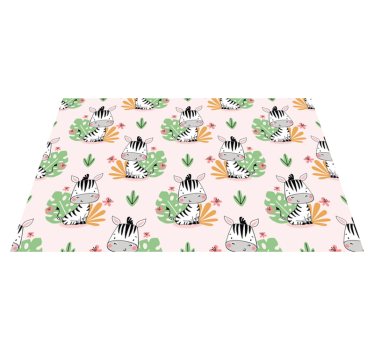Set de table enfant motif zèbre mignon - TenStickers
