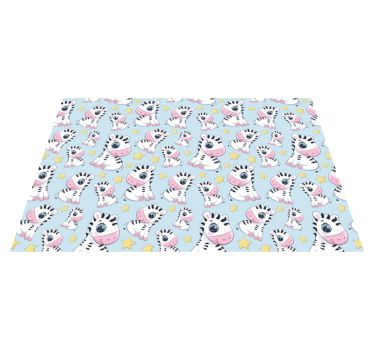 Set de table enfant motif zèbre adorable - TenStickers