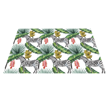 Set de table motif feuilles zèbre - TenStickers