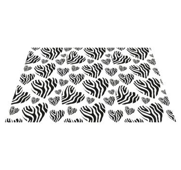 Set de table motif cœur zèbre - TenStickers