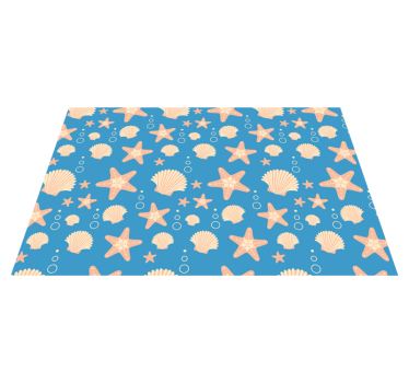Set de table original motifs coquillages marins - TenStickers