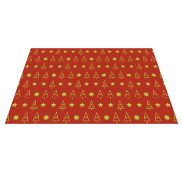 Set de table pour noel Beau manteau d'arbres de noël - TenStickers