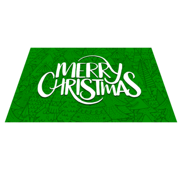 Set de table noël joyeuses salutations de fête - TenStickers