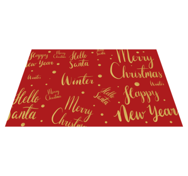Set de table en autre couleur Texte joyeux noël - TenStickers