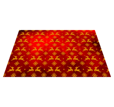 Set de table noël motif renne rouge - TenStickers