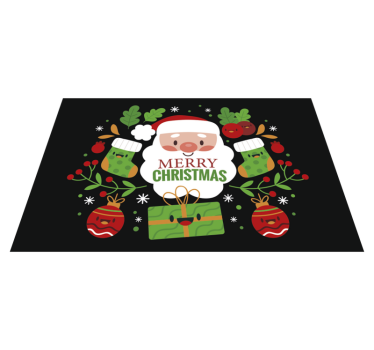 Set de table noël illustration joyeuse de père noël - TenStickers