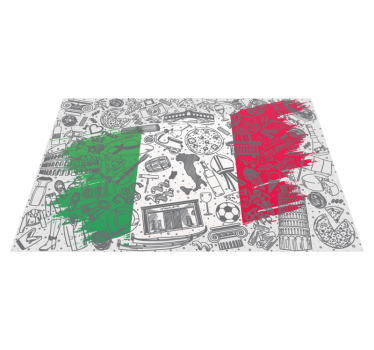 Set de table original thème culinaire italien - TenStickers