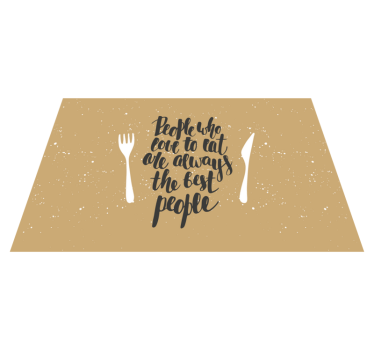 Set de table citation fourchettes - TenStickers
