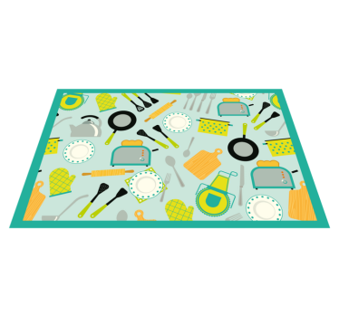 Set de table original thème ustensiles de cuisine - TenStickers