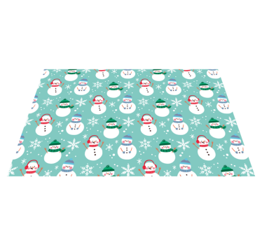 Set de table noël motif bonhomme de neige joyeux - TenStickers
