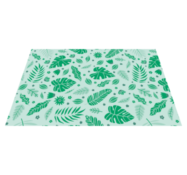 Set de table original motifs verts feuillus - TenStickers