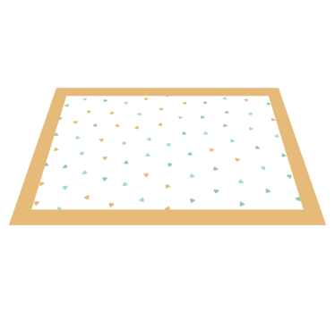 Set de table avec prénom motif triangle élégant - TenStickers