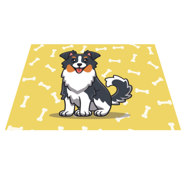 Set de table enfant personnage chien mignon - TenStickers