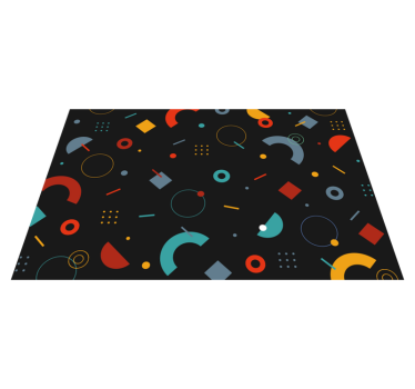 Set de table moderne motif géométrique coloré - TenStickers