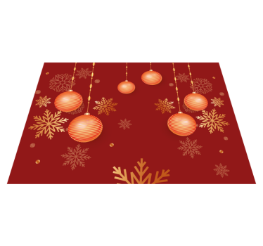 Set de table noël boules décoratives de fête - TenStickers
