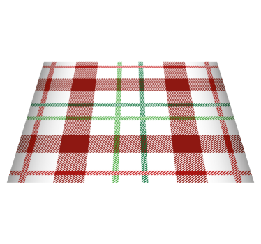 Set de table noël motif tartan - TenStickers