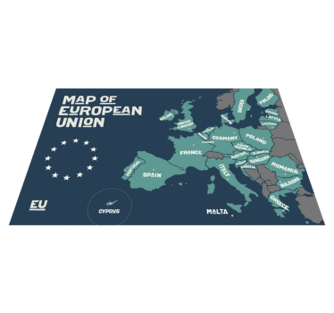 Set de table citation carte de l'union européenne - TenStickers