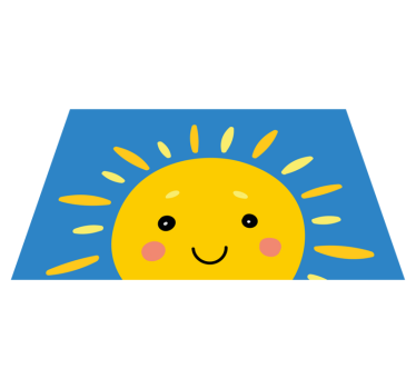 Set de table enfant visage de soleil souriant - TenStickers