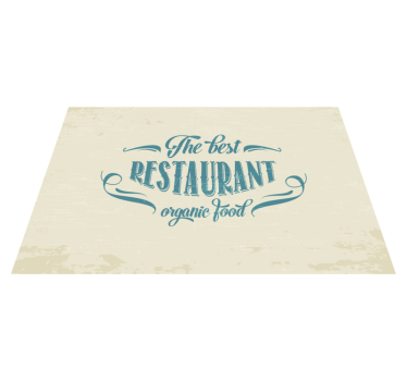 Set de table citation restaurant nourriture bio - TenStickers