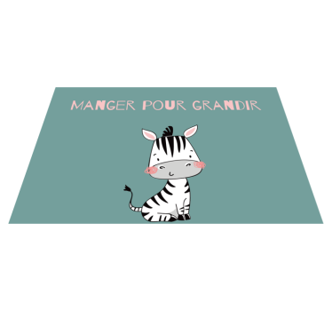 Set de table design pour enfant Petit zèbre - TenStickers
