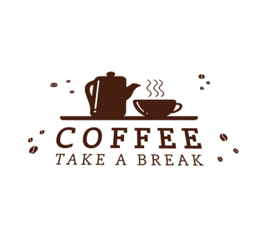 Set de table citation pause café citation - TenStickers