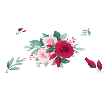 Set de table original motif arrangement floral - TenStickers