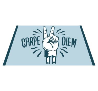 Set de table citation geste de main puissant - TenStickers