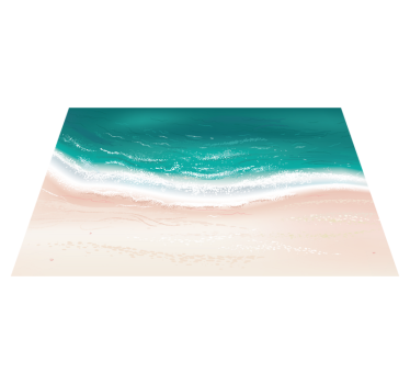 Set de table original Vue sur la mer - TenStickers