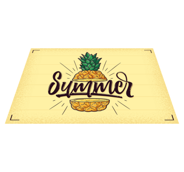 Set de table citation ananas d'été - TenStickers