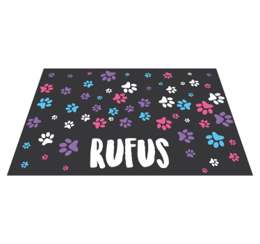 Set de table enfant empreintes de pattes colorées - TenStickers