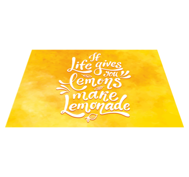 Set de table maison phrase faites de la limonade - TenStickers
