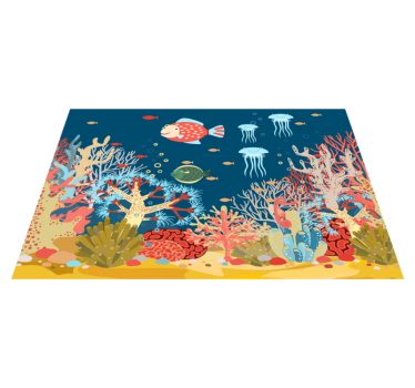 Set de table moderne scène corallienne sous-marine - TenStickers