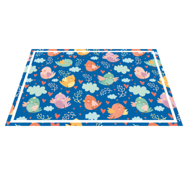 Set de table enfant motifs d'oiseaux colorés - TenStickers
