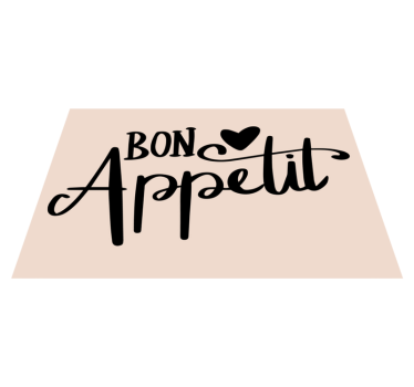 Set de table citation bon appétit - TenStickers
