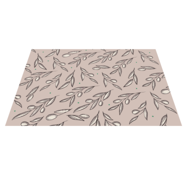 Set de table concept Élégant feuille - TenStickers