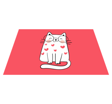 Set de table design pour enfant Joli chat souriant - TenStickers