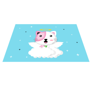 Set de table enfant chat ange mignon - TenStickers