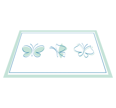 Set de table original motifs de papillons élégants - TenStickers
