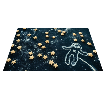 Set de table enfant scène étoilée d'astronaute - TenStickers
