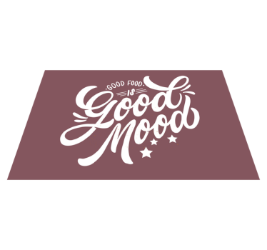 Set de table citation bonne humeur culinaire - TenStickers