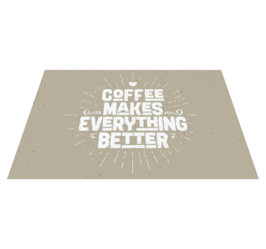 Set de table citation café inspirante - TenStickers