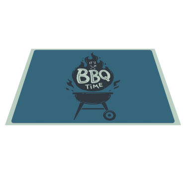 Set de table citation temps de bbq flammes - TenStickers
