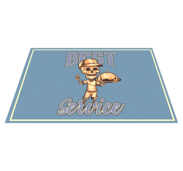Set de table original service de serveur squelette - TenStickers